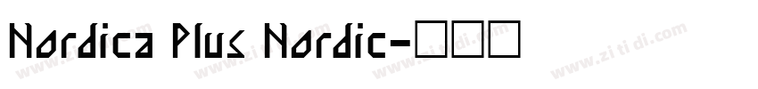 Nordica Plus Nordic字体转换